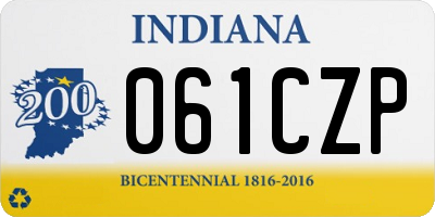 IN license plate 061CZP