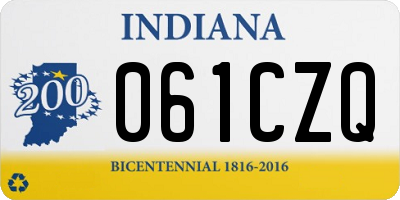 IN license plate 061CZQ