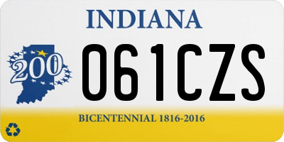 IN license plate 061CZS