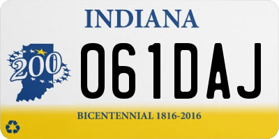 IN license plate 061DAJ