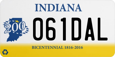 IN license plate 061DAL