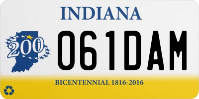 IN license plate 061DAM