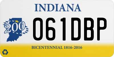 IN license plate 061DBP