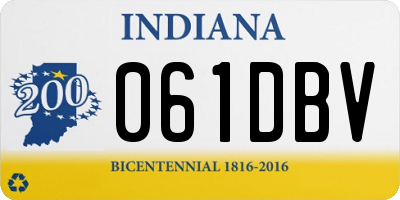 IN license plate 061DBV