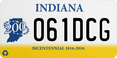IN license plate 061DCG
