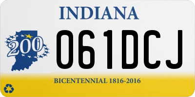 IN license plate 061DCJ