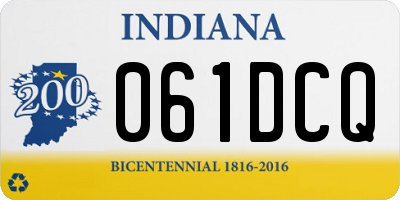 IN license plate 061DCQ