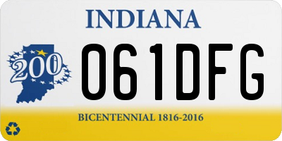 IN license plate 061DFG