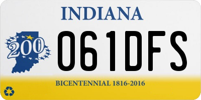 IN license plate 061DFS