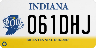 IN license plate 061DHJ