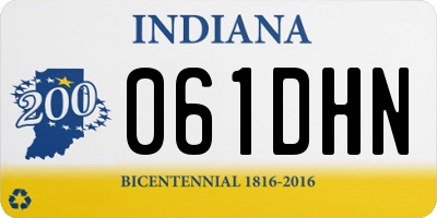 IN license plate 061DHN