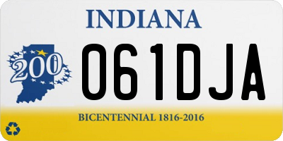 IN license plate 061DJA