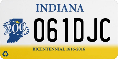 IN license plate 061DJC