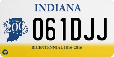IN license plate 061DJJ
