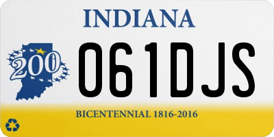 IN license plate 061DJS