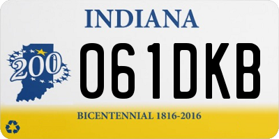 IN license plate 061DKB