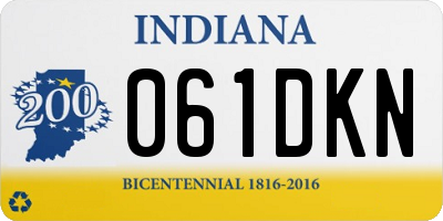 IN license plate 061DKN