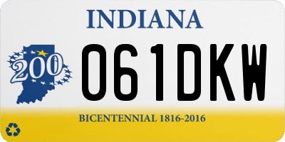 IN license plate 061DKW