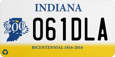 IN license plate 061DLA