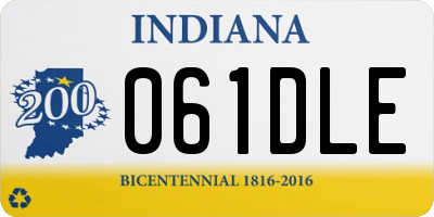 IN license plate 061DLE