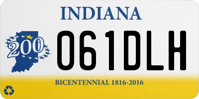 IN license plate 061DLH