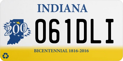 IN license plate 061DLI
