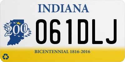 IN license plate 061DLJ