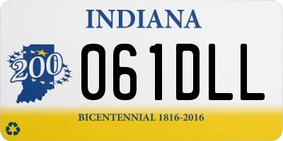 IN license plate 061DLL