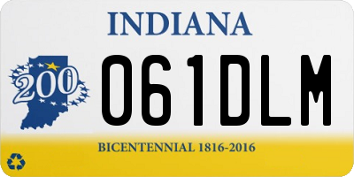 IN license plate 061DLM