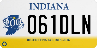IN license plate 061DLN