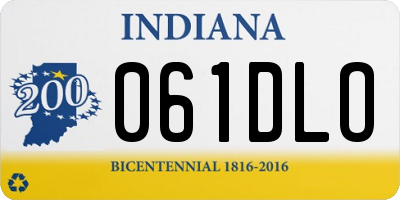 IN license plate 061DLO