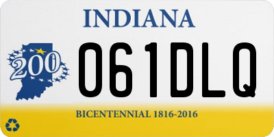 IN license plate 061DLQ