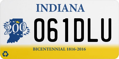 IN license plate 061DLU