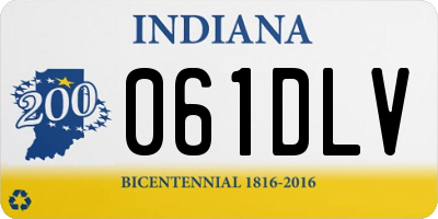 IN license plate 061DLV
