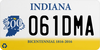 IN license plate 061DMA