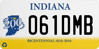 IN license plate 061DMB