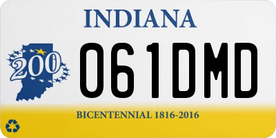 IN license plate 061DMD