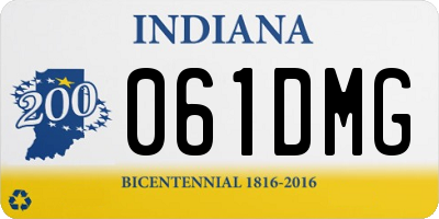 IN license plate 061DMG