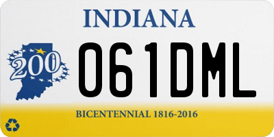 IN license plate 061DML