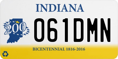 IN license plate 061DMN