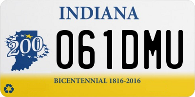 IN license plate 061DMU