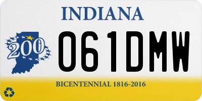 IN license plate 061DMW