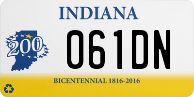 IN license plate 061DN