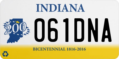 IN license plate 061DNA