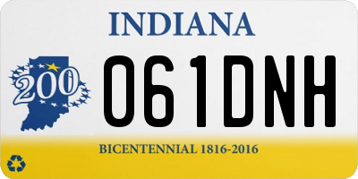 IN license plate 061DNH