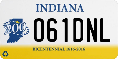 IN license plate 061DNL