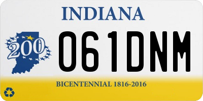 IN license plate 061DNM