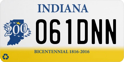 IN license plate 061DNN