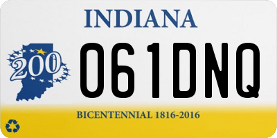 IN license plate 061DNQ