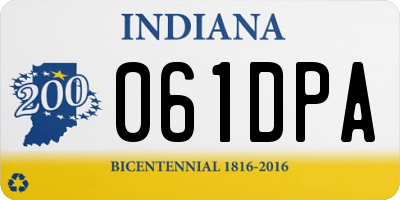 IN license plate 061DPA